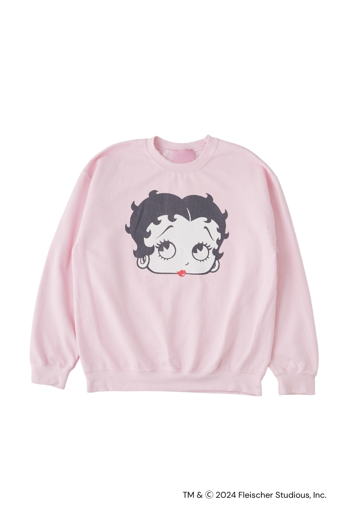 BETTY BOOP™ FACE CREWNECK SWEATSHIRT