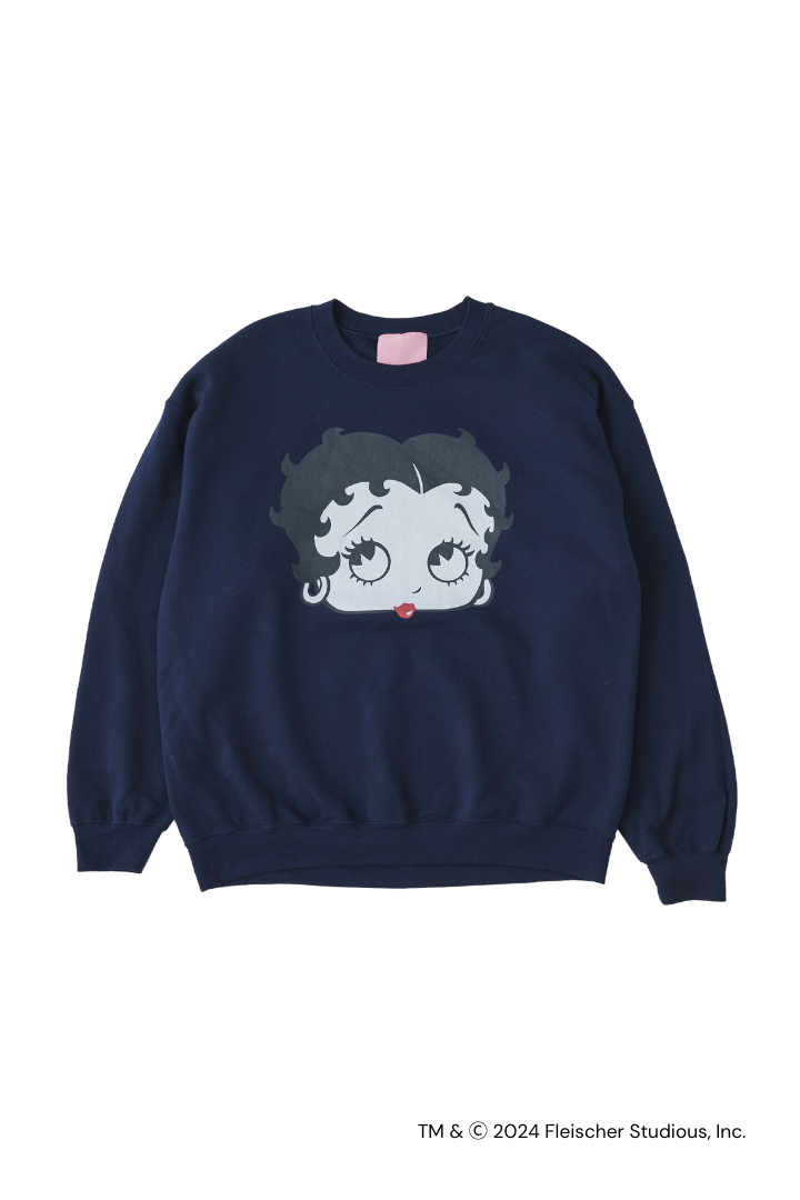 BETTY BOOP™ FACE CREWNECK SWEATSHIRT