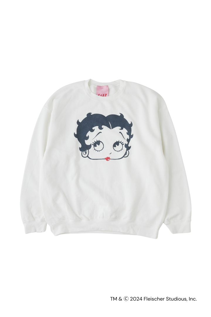 BETTY BOOP™ FACE CREWNECK SWEATSHIRT