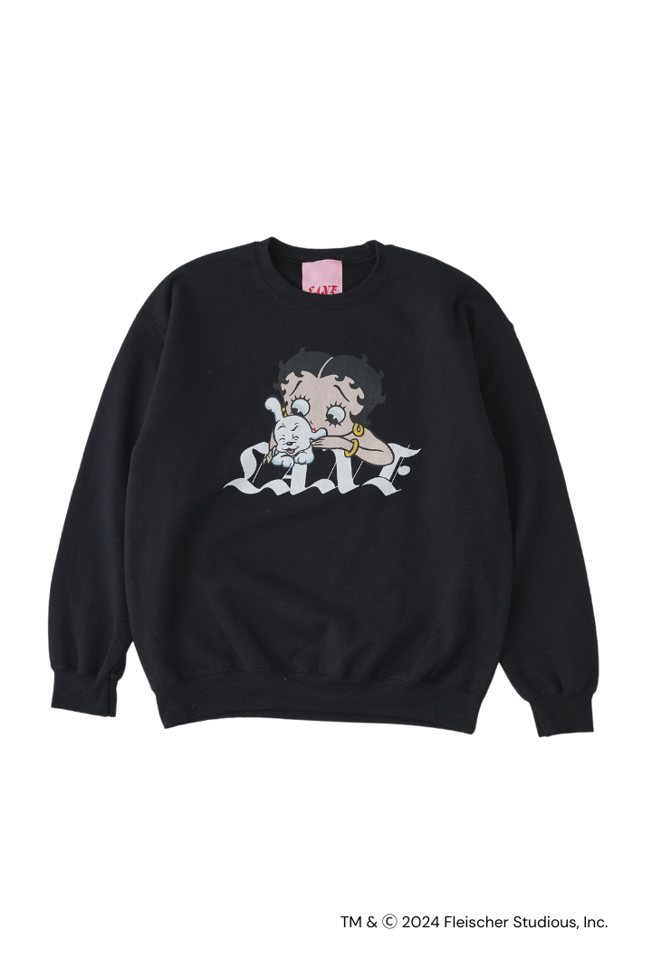 BETTY BOOP™ WITH PADGY™ CREWNECK SWEATSHIRT