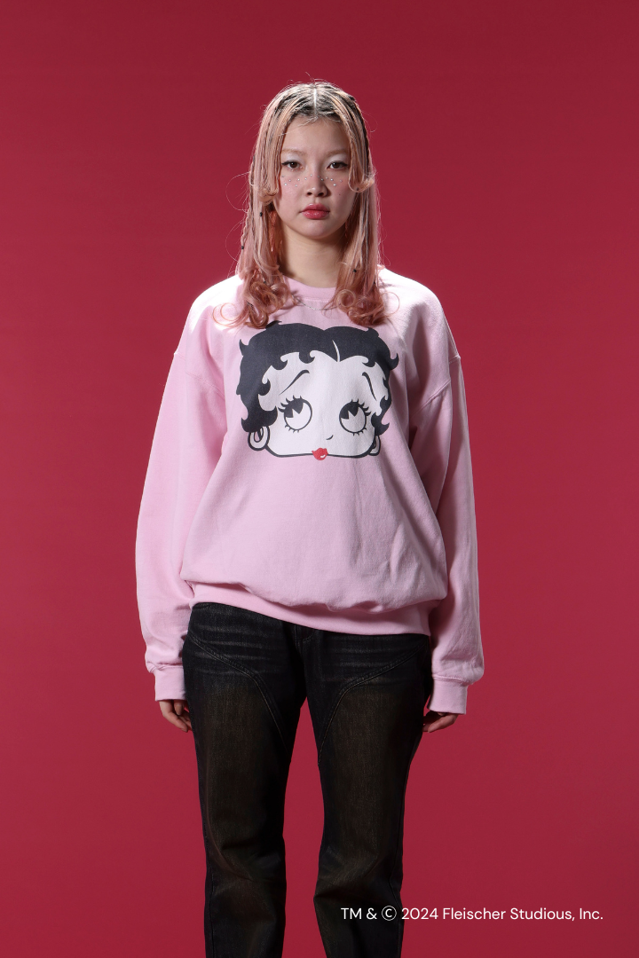 BETTY BOOP™ FACE CREWNECK SWEATSHIRT