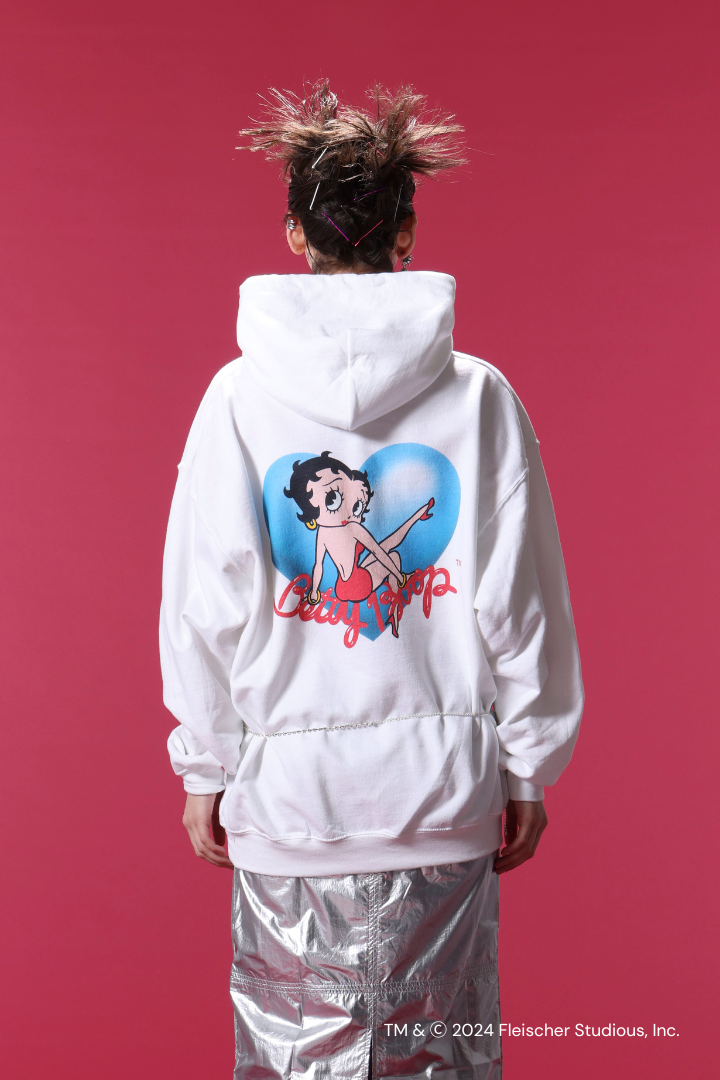 BETTY BOOP™ LOGO HEART HOODIE