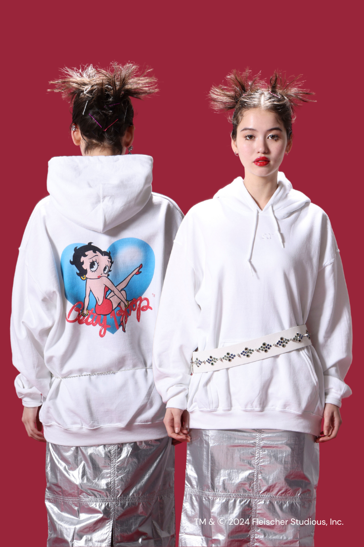 BETTY BOOP™ LOGO HEART HOODIE